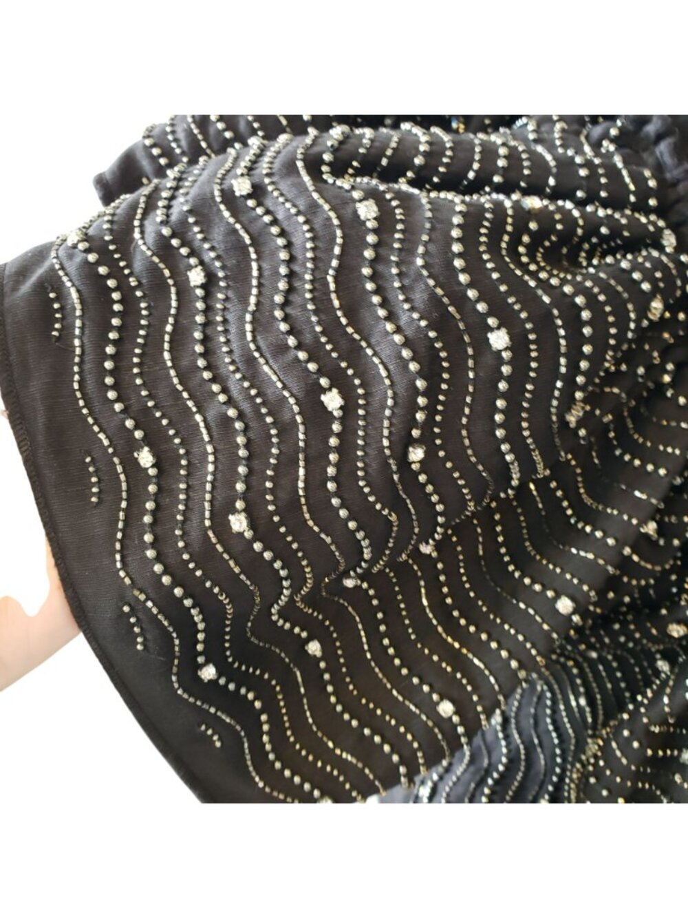 Aje $1498 Black Crystal Ruffle One Shoulder Mini Dress Cocktail Wedding Guest - Picture 8 of 16